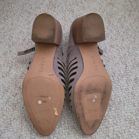 1.State Arnet Leather Gray Booties - Picture 6 of 8